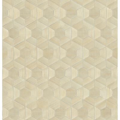 A-Street Prints Linzhi Metallic Abaca Grasscloth Wallpaper
