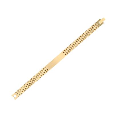 Gliederarmband ADELIA´S "Armband – Gliederarmband aus Edelstahl 20,5 cm", gold, Armbänder, Damen, 20cm, Edelstahl, Gliederarmband, Eine schöne Geschenkidee für jeden Anlass