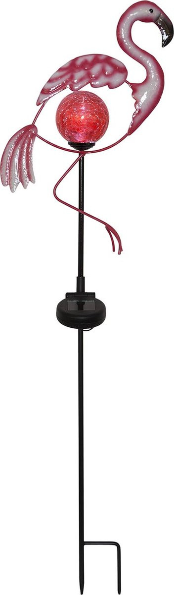 Star Trading Flamingo met LED-verlichting en solar-werking voor in de tuin