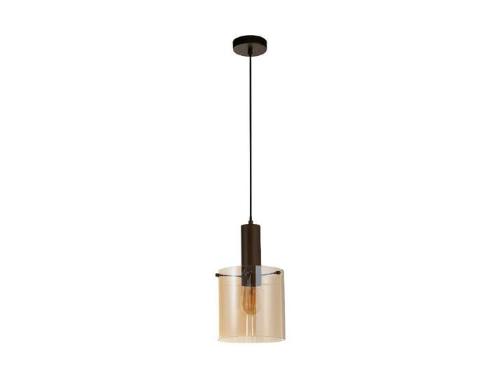 Dimmbare Design Pendellampe „Sweden“ Mocca, Rauchglas Searchlight