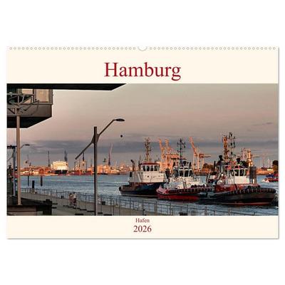 Hamburg Hafen (Wandkalender 2026 DIN A2 quer), CALVENDO Monatskalender