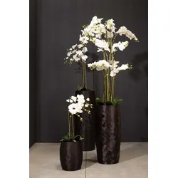 Orchidee Kunstpflanze mit 20 Blüten 92 cm Weiß