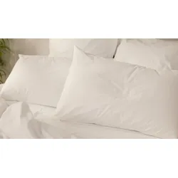 Emma Comfort Perkal Kopfkissenbezug | Weiß | 80x80cm