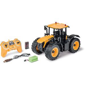 Carson 500907653 RC Traktor JCB 2.4G RTR, ferngesteuert, mit Akku & Fernsteuerung, 1:16