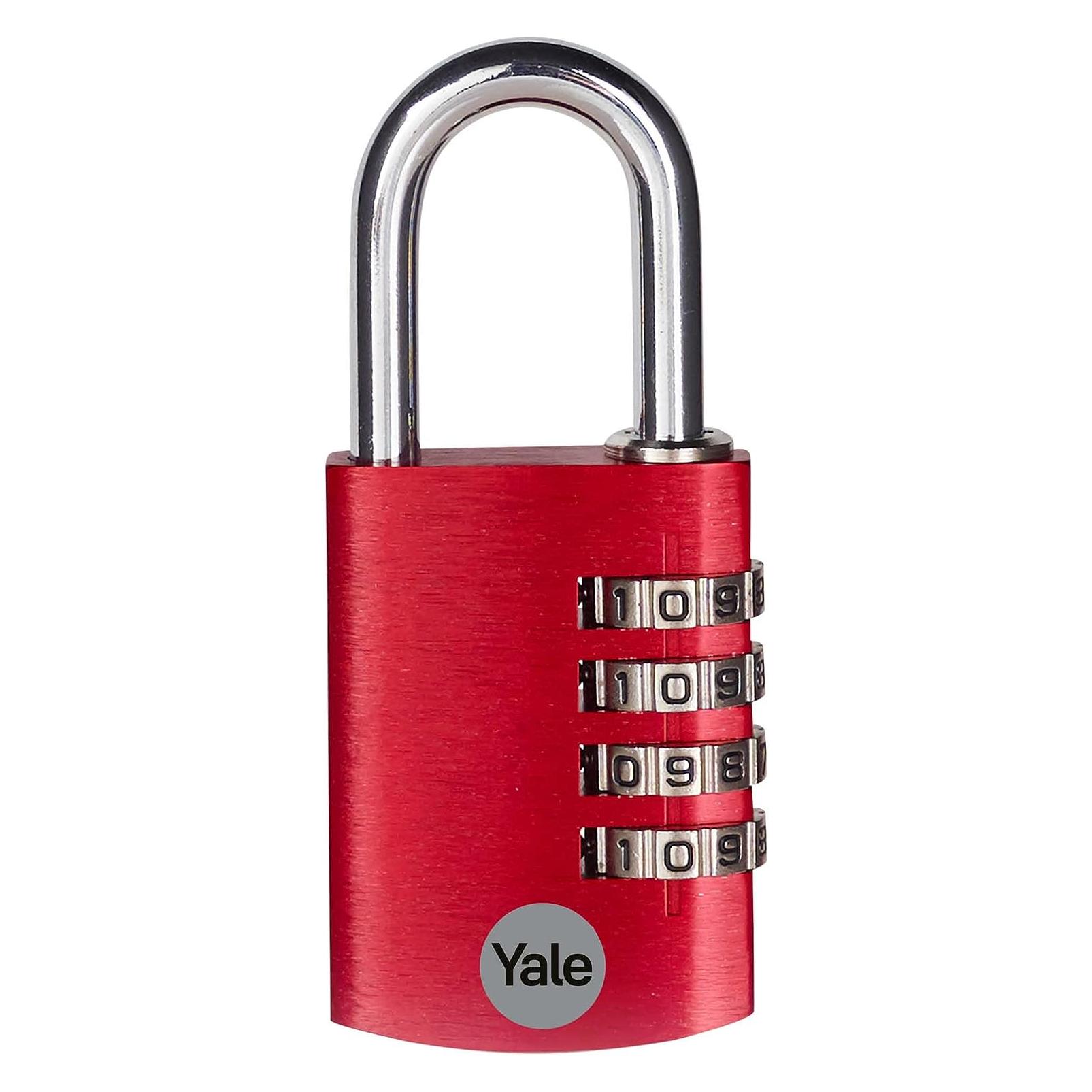 Yale YE3CB/38/131/1/CO Vorhängeschloss 38 mm Rot Zahlenschloss (YE3CB/38/131/1/CO)