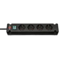 Brennenstuhl 1150650326 power extension 1.5 m 4 AC outlet(s) Indoor Black