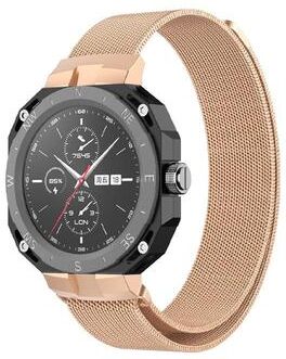 Everyday Crate Huawei Watch GT Cyber Milanese Watch Band Adjustable Metal Mesh Watch Strap rose Gold