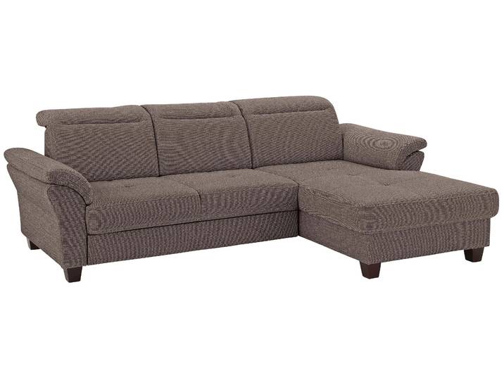 Ecksofa GOODPRODUCT Solvei L-Form , braun, B:255cm H:104cm T:185cm, Struktur (100% Polyester);Luxus-Microfaser Lederoptik (100% Polyester);Luxus-Microfaser ALTARA NUBUCK (100% Polyester), Sofas, Ecksofa, mit Recamierenabschluss und Sitztiefenverstellung