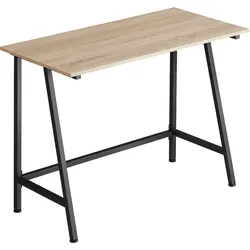 tectake Schreibtisch ton 100x50x77cm  Industrial Holz Hell, Eiche Sonoma