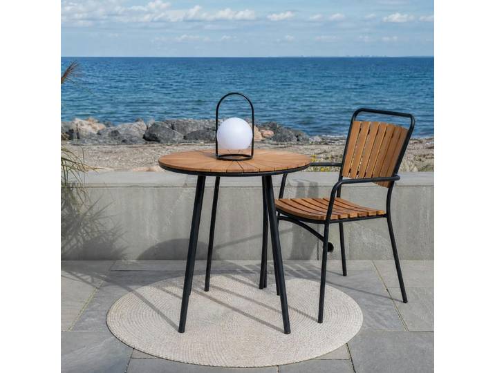 Table Bistrot Ronde En Teck Ø70 Cm Lakewood