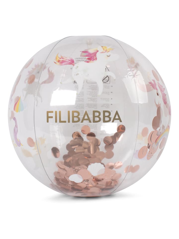 Filibabba Wasserball "Unicorn Shores" in Rosa - Ø 40 cm - ab 3 Jahren - onesize