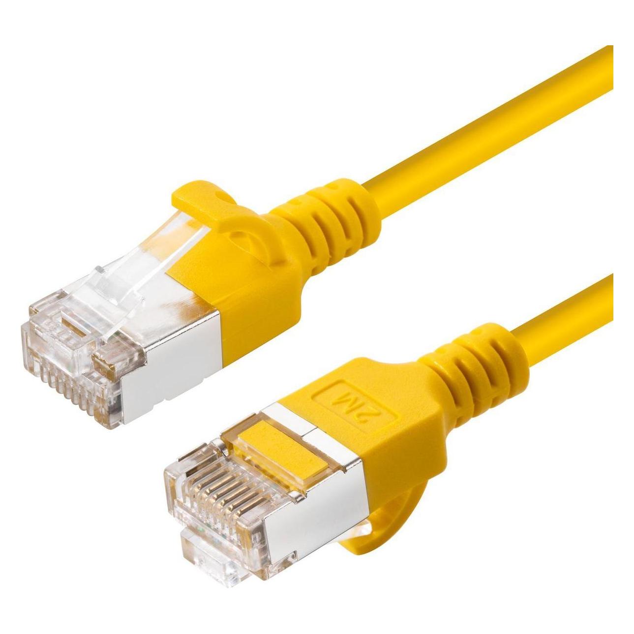 MicroConnect CAT6A U-FTP Slim, LSZH, 0.15m (CAT6a, 0.15 m) (V-FTP6A0015Y-SLIM)
