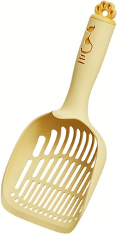 Friendly Fresh Finds Premium Cat Litter Shovel Large, Fine Hole Tofu Sand Cleaner For Effortless Pet Care yellow
