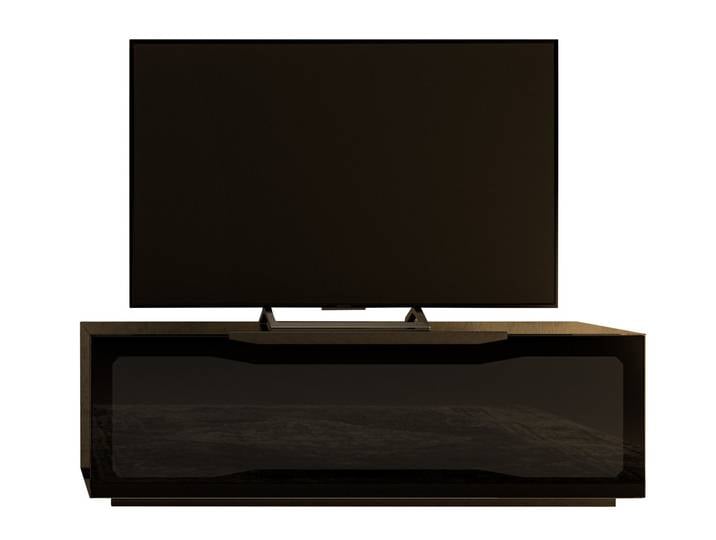 Munari TV-Lowboard RAVENNA, schwarz, Glas