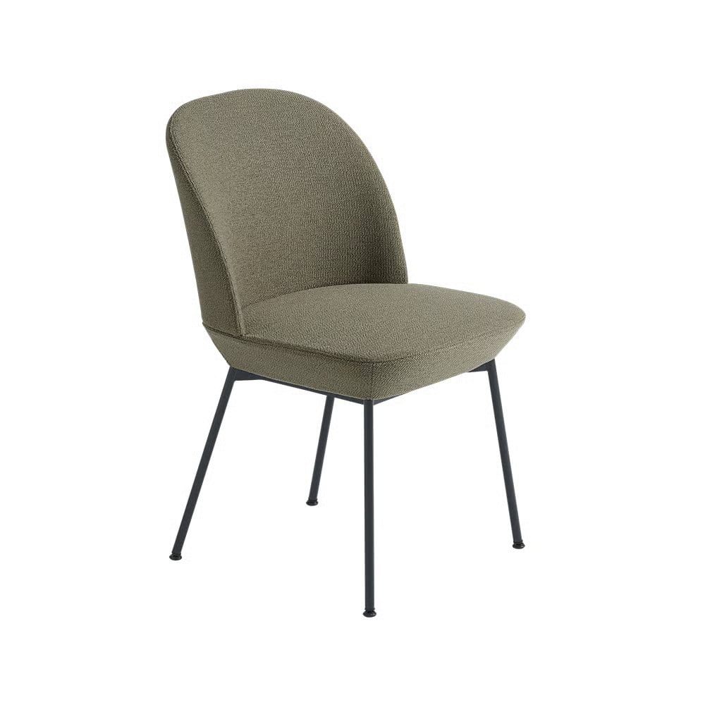 Muuto Oslo stoel bekleed met stof Ocean 21-Anthracite black