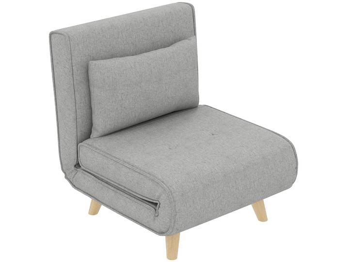 HOMCOM Schlafsessel, Klappbett mit Bettfunktion, Lendenkissen, für Wohnzimmer