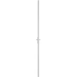 Zubehör Türbeschlag, Innentür 102,5x201,5 cm Weiss Mattglas und Aluminium