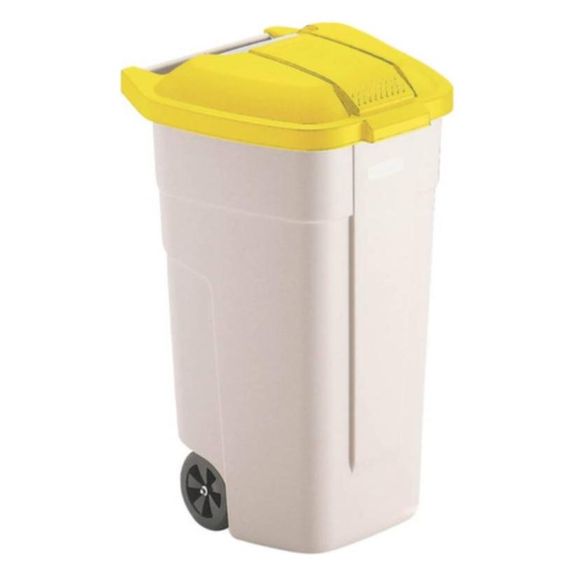 Rubbermaid 8713631021017 Wertstofftonne 100 l (B x H x T) 530 x 850 x 510 mm G (100 l) (8713631021017)