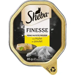 Sheba Finesse Feine Pastete 85 Gramm Katzennassfutter 22 x 85 Gramm Huhn