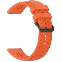 Techsuit - Watchband 22mm (W083) - Amazfit Active Max - Orange (Silikon), Uhrenarmband, Orange