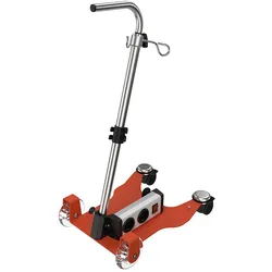 Infusions-Trolley ANTON, orange pulverbeschichtet