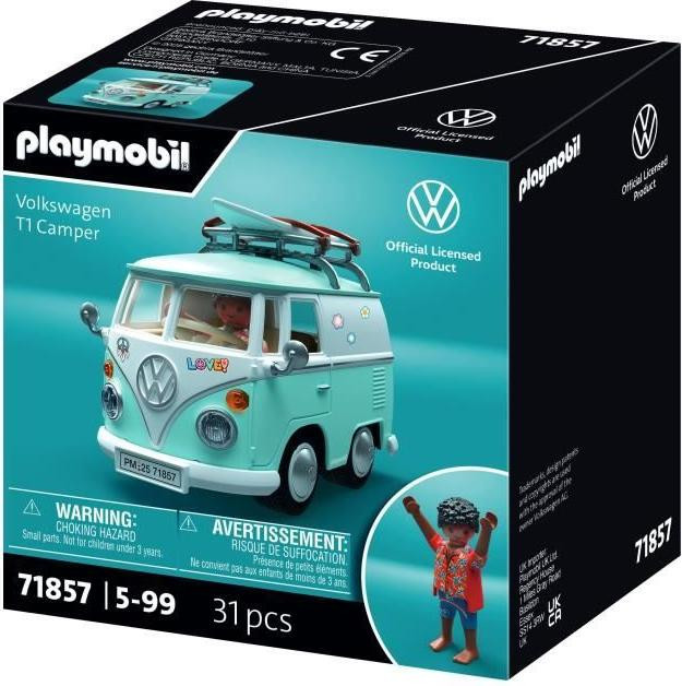 Playmobil Icon Cars Volkswagen T1 Camper Klassieke auto met 31 onderdelen