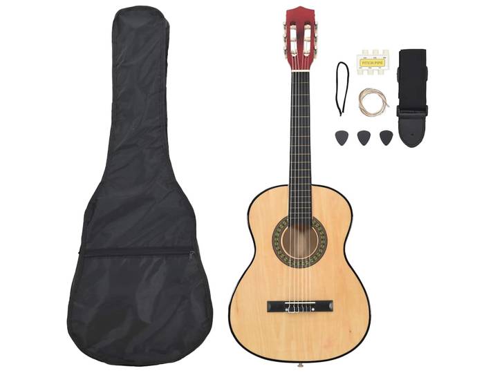 vidaXL 8-tlg. Klassikgitarren-Set für Anfänger 3/4 36