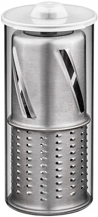 Solis OF SWITZERLAND Zerkleinerer "Slice & More 8401", silber (silberfarben), B:13cm H:30cm T:19cm, Zerkleinerer, Zerkleinerer silberfarben Einheitsgröße