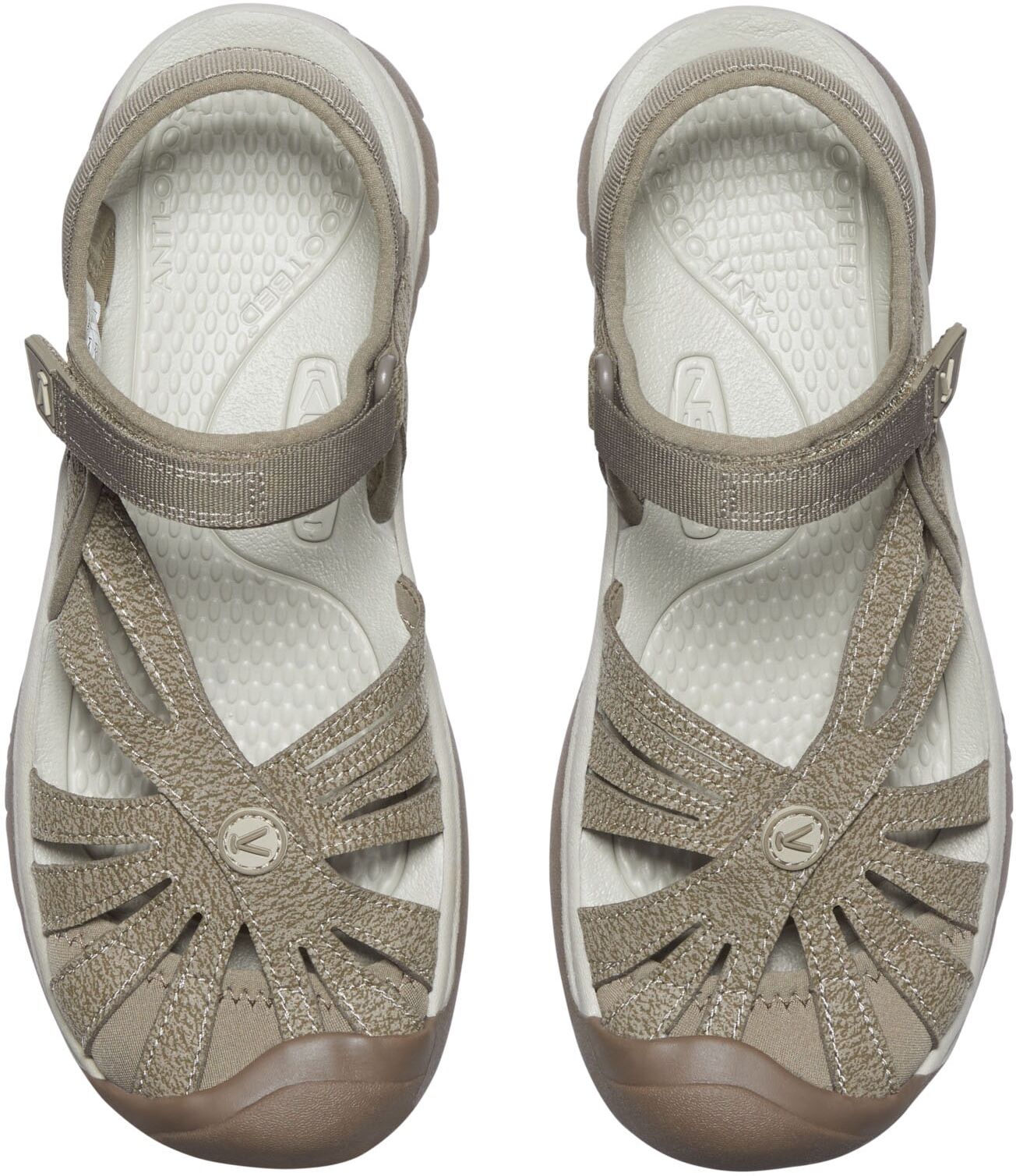 Sandale KEEN "ROSE SANDAL", Damen, Gr. 37, beige (brindle, shitake), Synthetik, Schuhe Sandale brindle, shitake 37