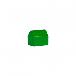 Spielsteine Haus - Siedlung - Dorf - Holz - grün - 14x10x12mm 247134