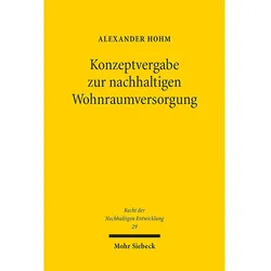 Konzeptvergabe zur nachhaltigen Wohnraumversorgung, Fachbücher von Alexander Hohm