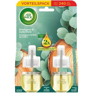 Airwick Raumduft Duftstecker, Duftölflakon, 2x 19 ml, Nachfüller, Duo, Vorteilspack, Eukalyptus & Zedernholz
