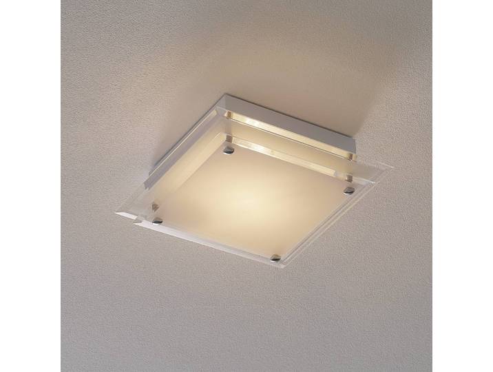 Fabas Luce Deckenlampe MAGGIE, dimmbar, weiß / opal, für Wohn- / Esszimmer, Glas, Modern, Deckenlampe