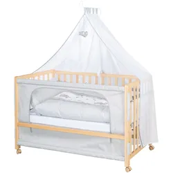 BABYBETT Jumbo twins grau 4er-Set 60 x 120 cm