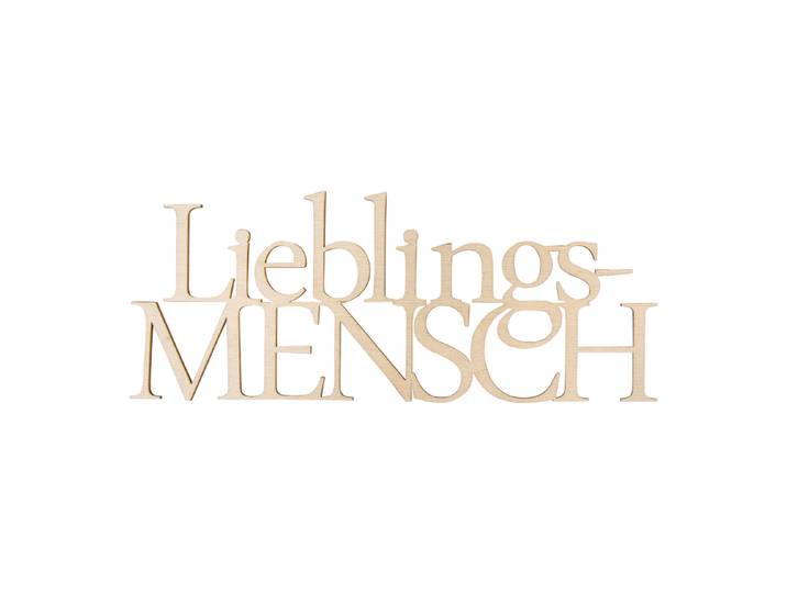 Rayher Holzschrift Lieblingsmensch FSC 100% 25 × 10 × 0.4 cm