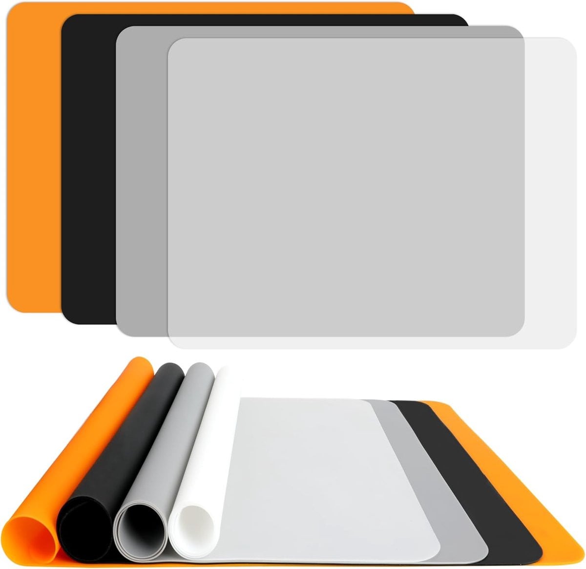 Set van 4 siliconen knutselmatten voor creatieve projecten en de keuken
