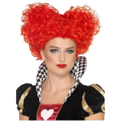 Smiffys Herzkönigin - Kostüm Perücke für Fasching Halloween
