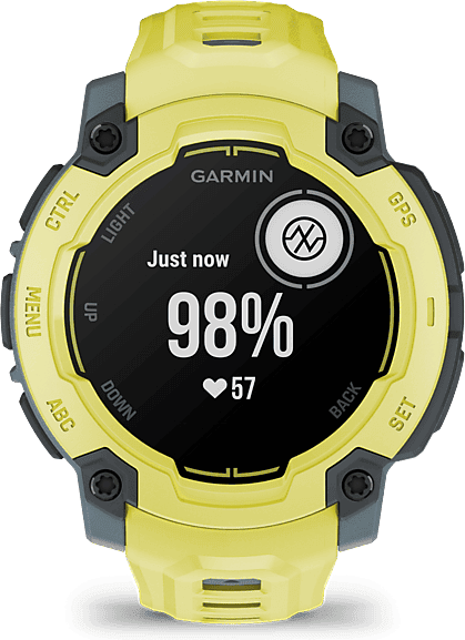 REACONDICIONADO Seminuevo Excelente Reloj deportivo - Garmin Instinct E, Amarillo, 45mm, 0.9", Dos Cristales, Silicona, 10 ATM, Connect™