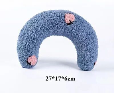 Fusion Finds Cozy Pet Neck Pillow U Shaped Cat Pillow & Dog Sleeping Headrest For Deep, Comfortable Rest blue