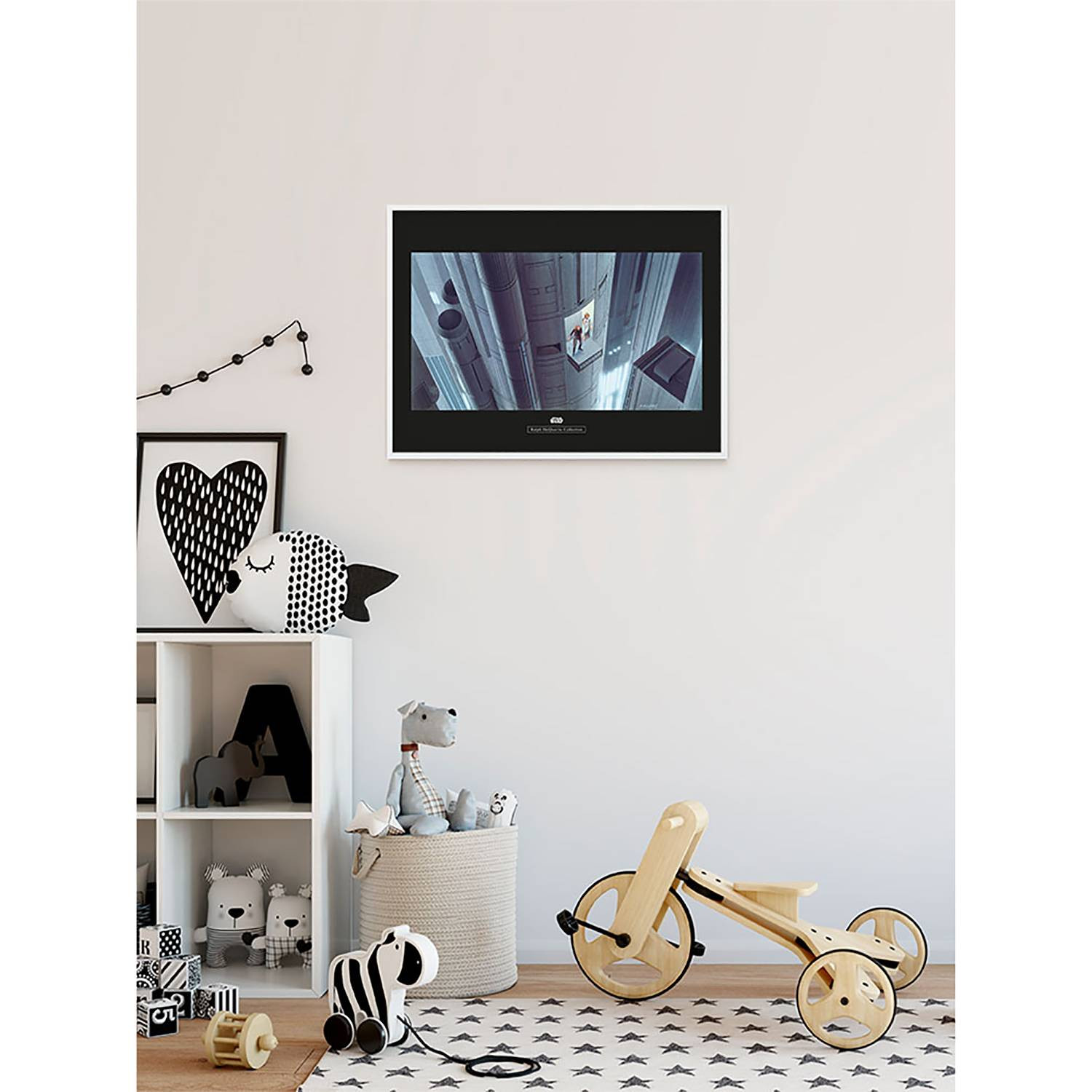home24 Escape Plan Fotopapier met zijdeachtig mat oppervlak en hoge lichtbestendigheid blauw 70 x 50 cm