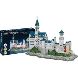 Revell 00151 3D Puzzle 128 Teile Schloss Neuschwanstein-LED Edition