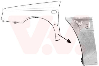 Van Wezel Kotflügel 5883155 Unten