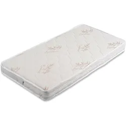 Moni Babybett Matratze Majesty 120 x 60 x 12 Bamboo abnehmbar antiallergisch weiß