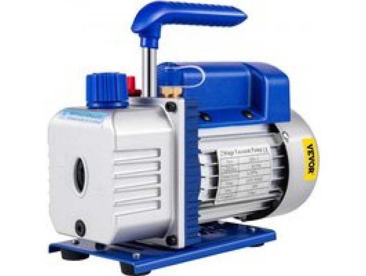 VEVOR Vacuümpomp Vacuumpomp Airco 9 Cfm 745W(1 Hp) roterende 2-traps vacuümpomp Koelmiddelmeters Gereedschappen Airconditioning