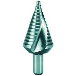 Ruko, Bohrereinsatz, Stufenbohrer Bohrbereich 4 - 30 mm HSS spiralgenutet Schneidenanzahl 2 Stufenanzahl 14 (4 - 30)