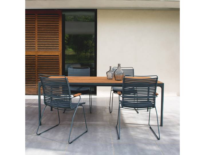 Houe Gartensitzgarnituren Set 4x Sessel Click mit hoher Dark grey