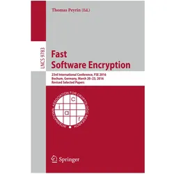 Fast Software Encryption, Fachbücher von Thomas Peyrin