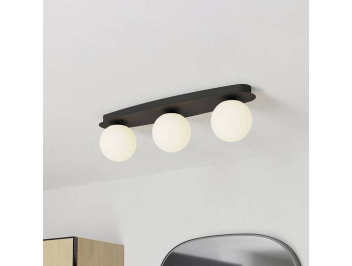 EGLO Deckenlampe CASTROVIDO, schwarz, für Wohn- / Esszimmer, Metall, Deckenlampe