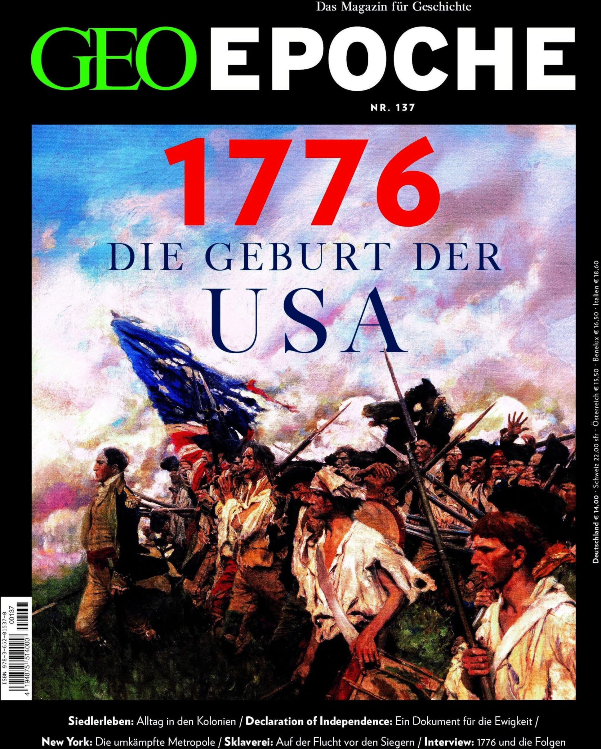 Jürgen Schaefer - GEO Epoche / GEO Epoche/ GEO Epoche 137/2026 - 1776 Die Gebut der USA: Das Magazin für Geschichte - Preis vom 30.09.2026 09:01:18 h