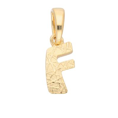 Buchstabenanhänger ADELIA´S "Buchstabenanhänger F 333 Gold ( 8K )", gold, Schmuckanhänger, Damen, F, Gold, Goldanhänger Buchstabe F